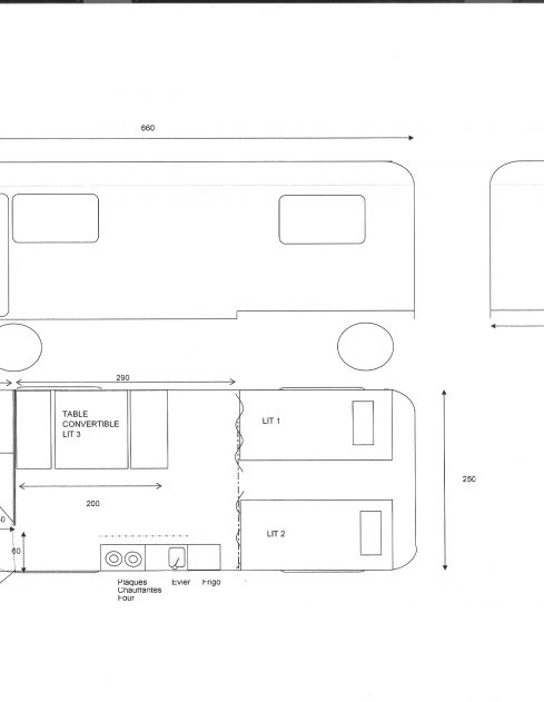 Plan de la roulotte du Serein
